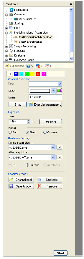 Multi-channel setup
